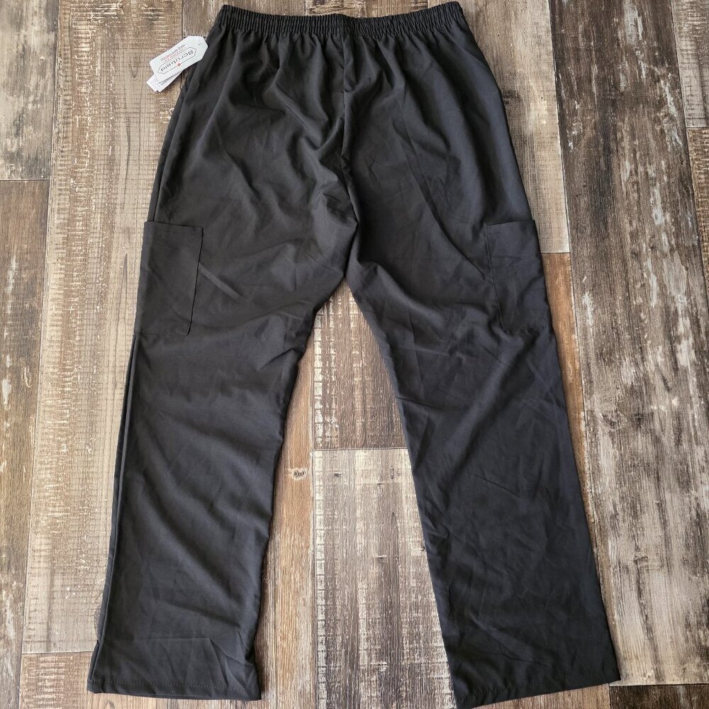 Scrubaid 4 Way Stretch Tapered Fit Women's BlackScub Pants Sz XL